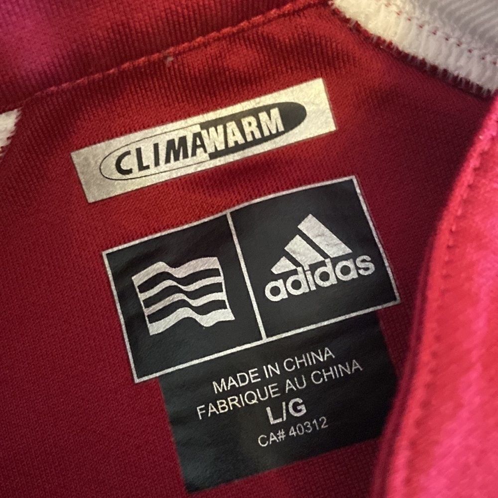 ADIDAS Climawarm Lightweight Long Sleeve Colour Blocked Half Zip Pullover L - Picture 8 of 8